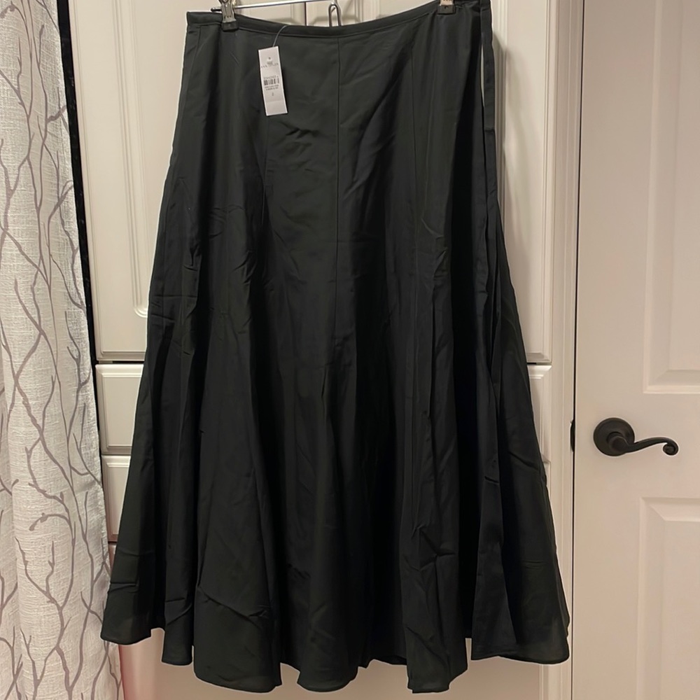 Ann Taylor Black Tie Waist Skirt